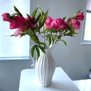 Set of 3 Faux Peony Flowers. New without tag.